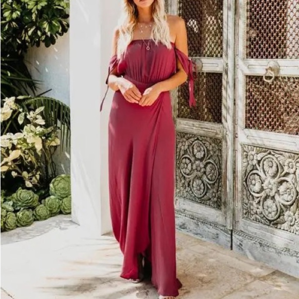 Vicidolls olivaceous long dress with slit